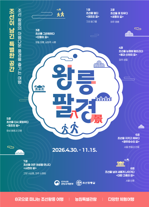  조선왕릉길 여행프로그램 「왕릉팔(八)경」