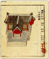 「정조건릉산릉도감의궤(正祖健陵山陵都監儀軌)」에 실린 정자각도 이미지