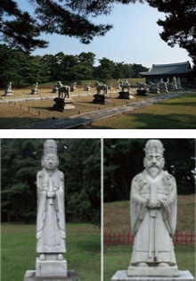 황제릉의 석물 이미지